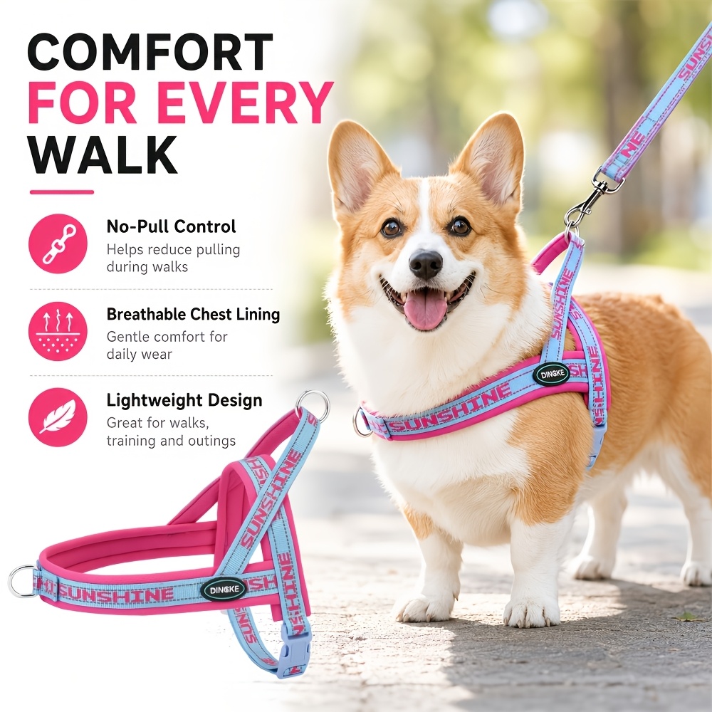 Adjustable Anti-Pull Dog Sling Breathable Mesh Lining Vest with Webbing Durable And Comfortable Sling Suitable for Small And Medium-Sized Dogs