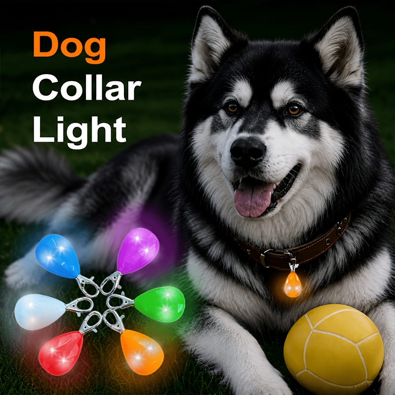 Glowing Pendant | Dog Night Light, Colorful Rechargeable Luminous Pendant for Cats & Dogs, Anti-Loss Pet Tag for Night Walking