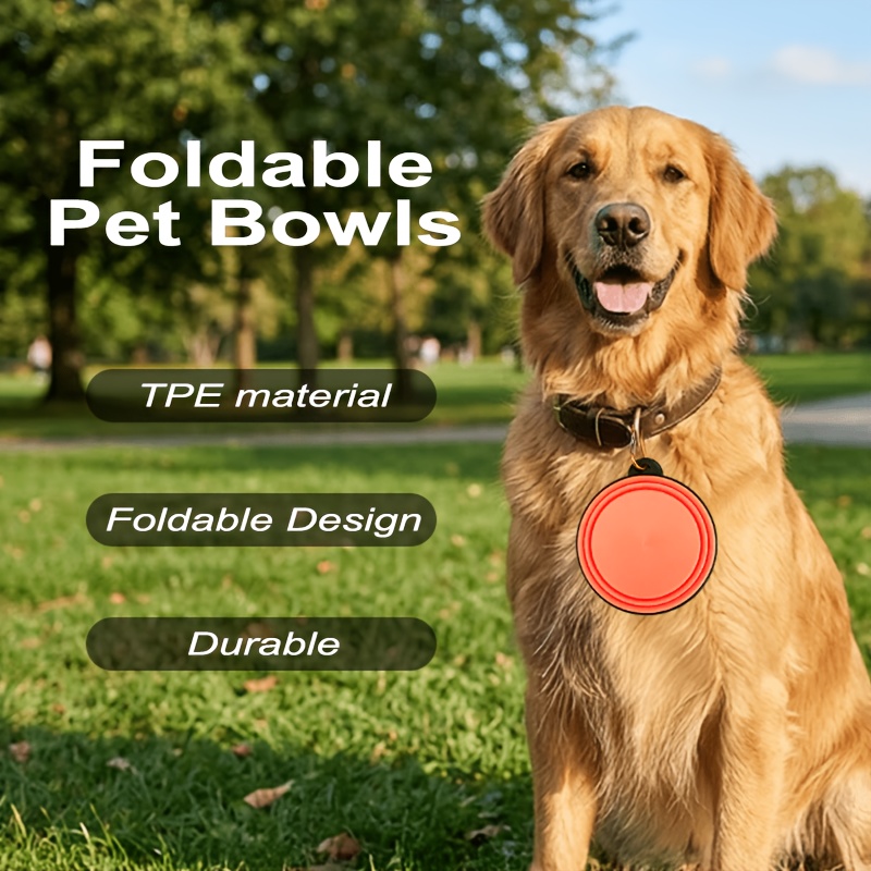 Pet Supplies Folding Bowl Portable Pet Folding Bowl Travel Dog Bowl Dog Bowl Dog Pot Dog Food Tool Dog Food Cat Food Bowl Water Bowl Telescopic Dog Bowl