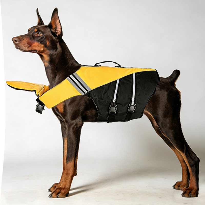 New Dog Life Jacket with Chin Float, Dog Swimming Vest with Handle