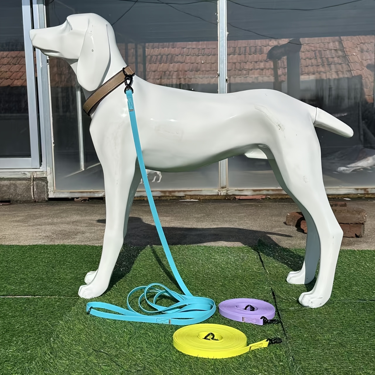 [Everyday Comfort] Extra-Long Dog Training Leash, Easy to Clean, Durable PVC Material - Ideal for Hiking, Yard, Beach, and Swimming