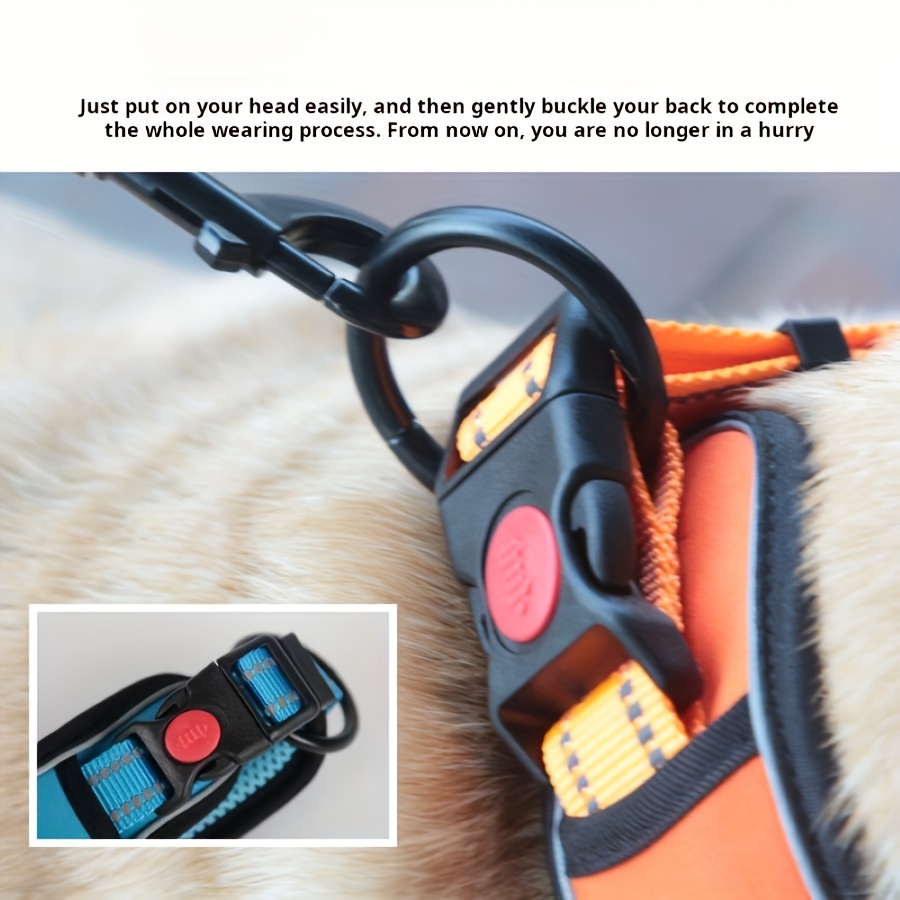 1pc Adjustable Dog Collar for Training And Safe Night Walking, Reflective Pet Collar with High-Visibility for Training Large, Medium And Small Dogs, Outdoor Anti-Lost Accessory to Keep Your Pet Safe And Visible At Night, Gifts, Christmas/Gift - Image 3