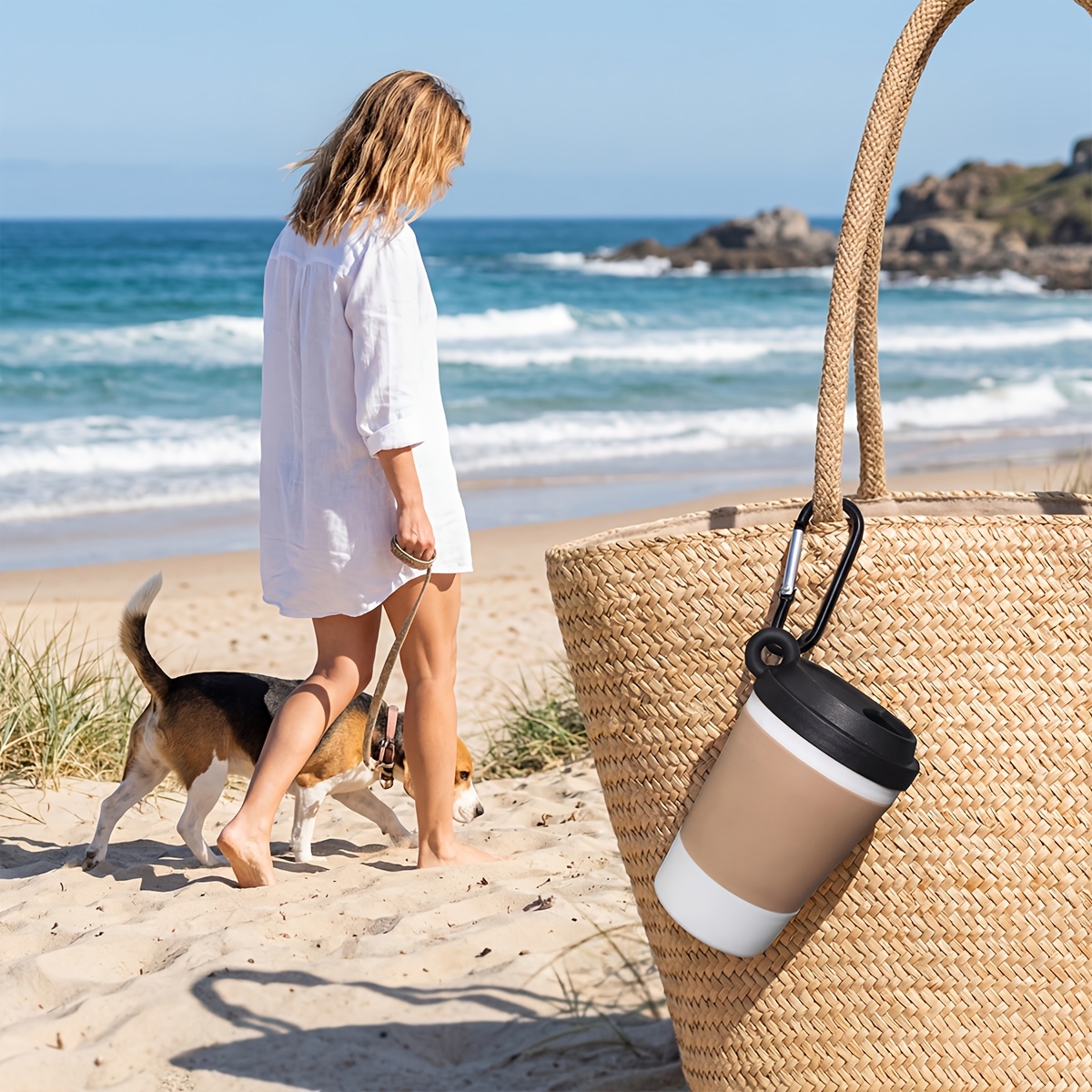 Pet Waste Bag Coffee Cup Portable Dispenser, Sturdy Leakproof Plastic Material with Leash Clip, Designed for Dog Owners - Sturdy Plastic Material, Odor Resistant Suitable for Daily Walks and Outdoor Adventures - Perfect Gift for Dog Lovers - Image 7