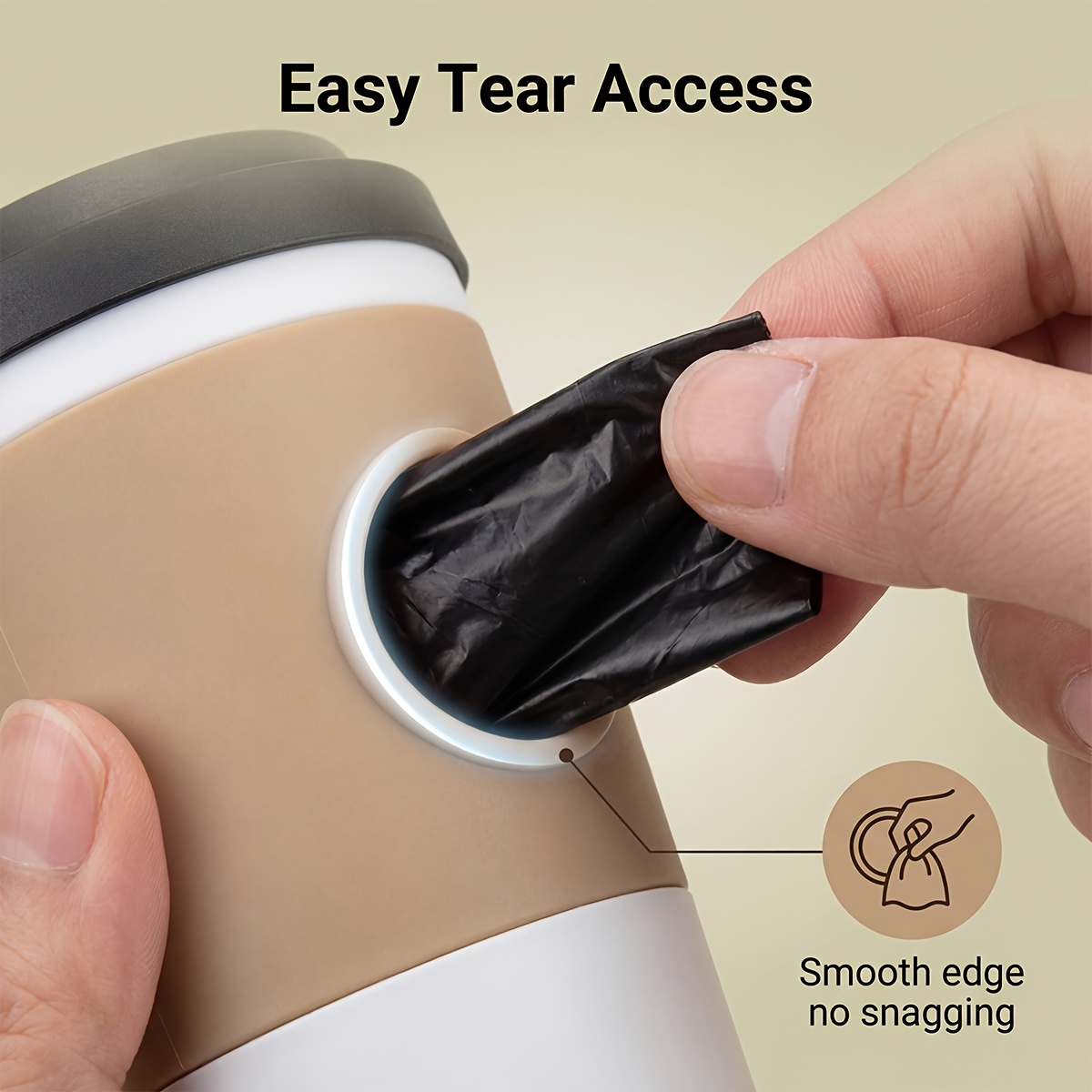 Pet Waste Bag Coffee Cup Portable Dispenser, Sturdy Leakproof Plastic Material with Leash Clip, Designed for Dog Owners - Sturdy Plastic Material, Odor Resistant Suitable for Daily Walks and Outdoor Adventures - Perfect Gift for Dog Lovers - Image 5