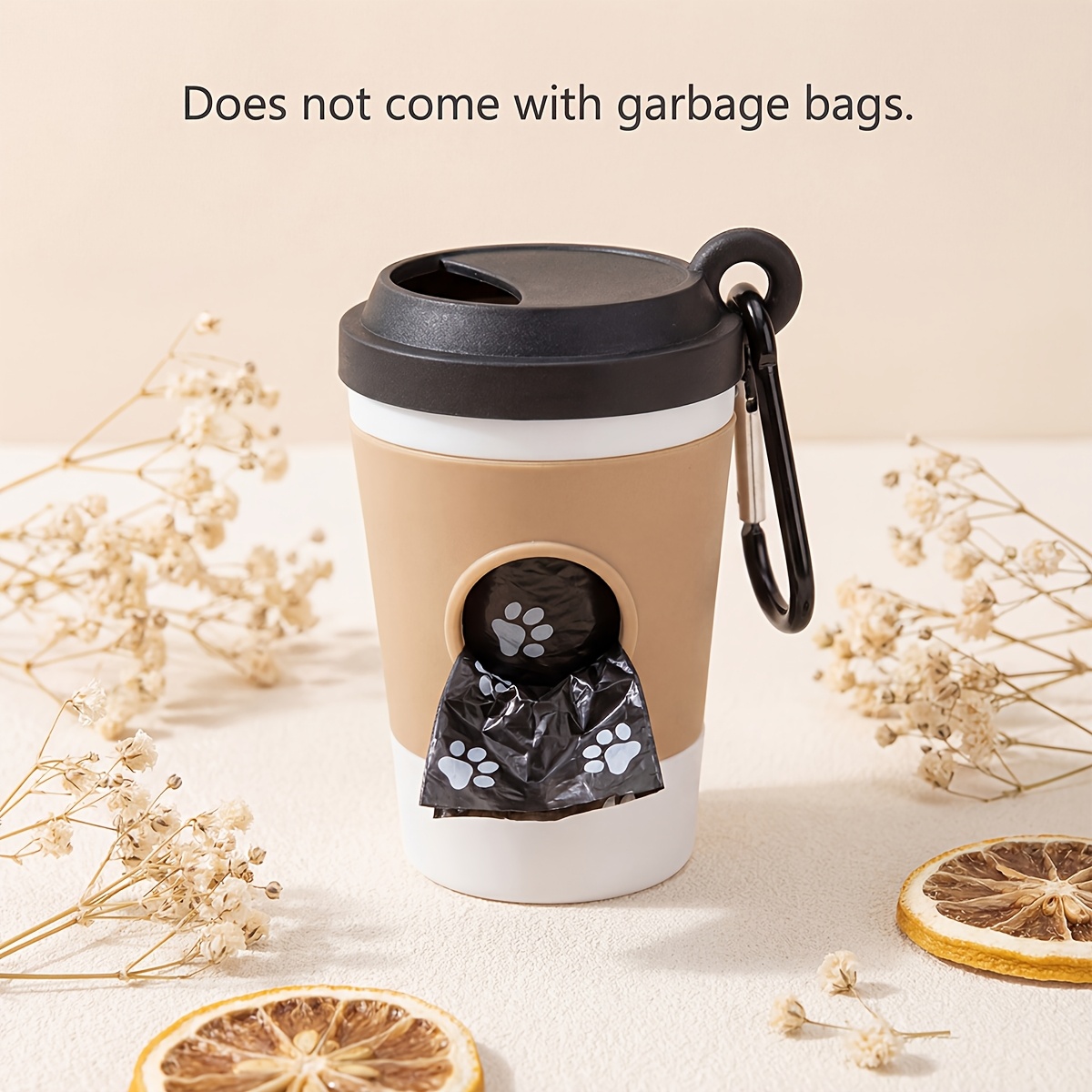 Pet Waste Bag Coffee Cup Portable Dispenser, Sturdy Leakproof Plastic Material with Leash Clip, Designed for Dog Owners - Sturdy Plastic Material, Odor Resistant Suitable for Daily Walks and Outdoor Adventures - Perfect Gift for Dog Lovers - Image 8