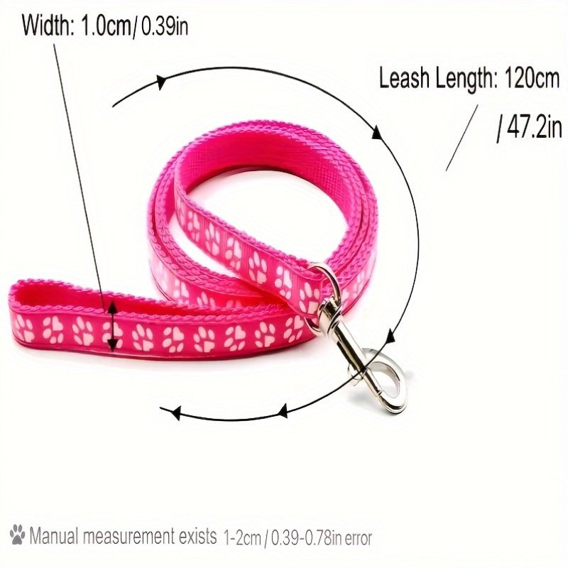 8-Pack Adjustable Dog Leashes, Durable Nylon, Hand Wash Only, Random Colors, Suitable for Small to Medium Breeds Like Chihuahuas, Dachshunds, Schnauzers, Outdoor Walking Gear, Pet Supplies, Animal Print Pattern, 4 Feet Long, No Power Supply - Image 2